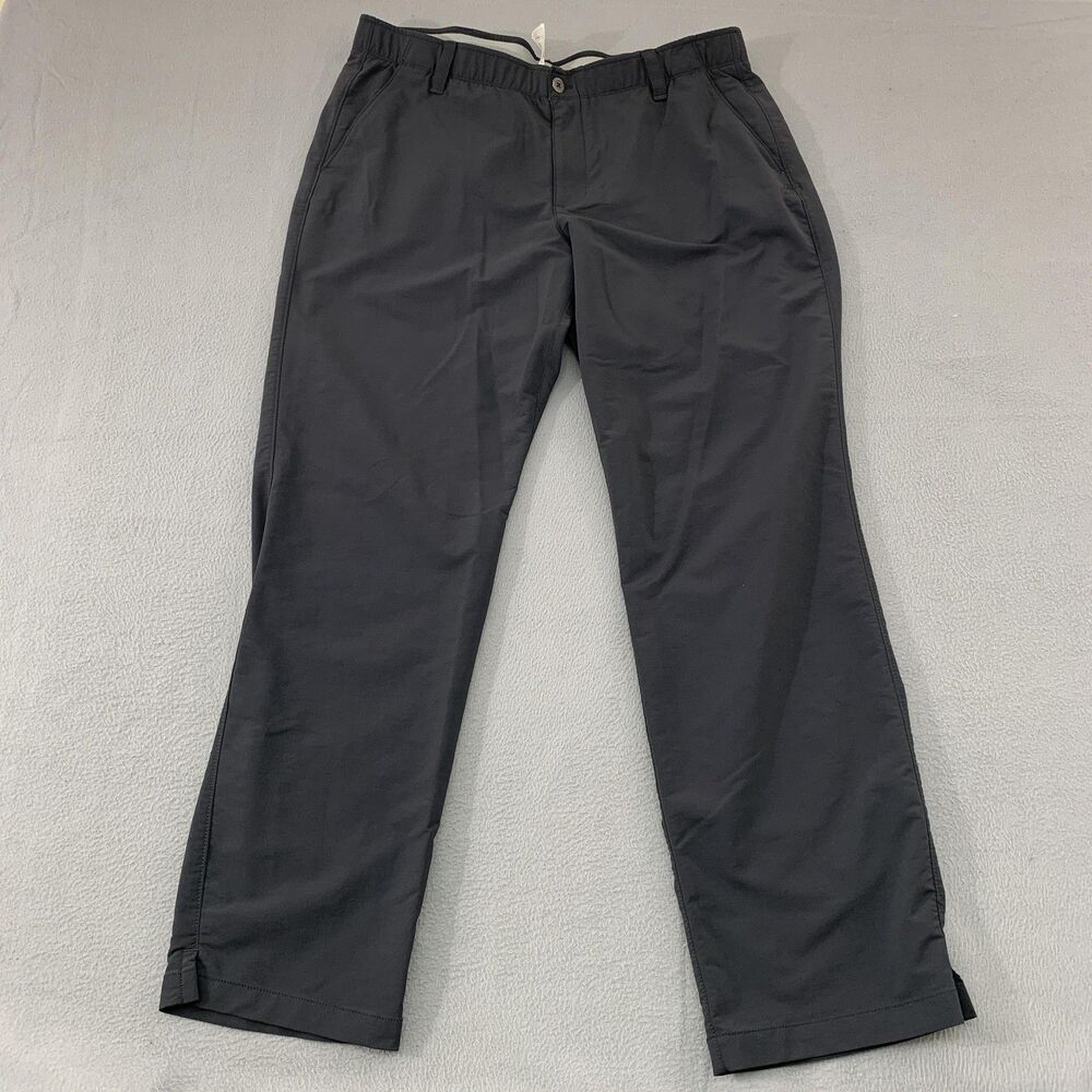 Under Armour Pants Mens 40x32 Gray Golf Loose Fit Stretch Chino Straight